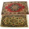 Image 1 : Ivory Kerman rug & red machine made scatter