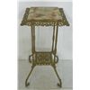 Image 3 : Victorian onyx top brass stand