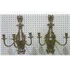 Image 1 : Pair 3 light brass sconces
