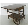 Image 3 : Cherrywood tea cart with drop sides