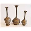 Image 1 : Group lot of 3 Middle Eastern brass vases