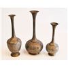 Image 8 : Group lot of 3 Middle Eastern brass vases