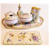 Image 2 : Limoges vanity set including platter
