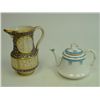Image 1 : Royal Worcester teapot & Fischer  pitcher