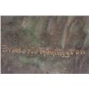 Image 4 : Bronze plaque signed Frederick Remington