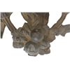 Image 4 : Wood carved figural bracket & resin Ram Head
