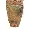 Image 7 : Wood carved figural bracket & resin Ram Head