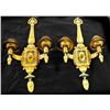 Image 1 : Pair 19th c. patinated bronze  sconces
