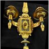 Image 2 : Pair 19th c. patinated bronze  sconces