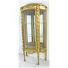 Image 1 : 19th c. gilt demilune curio cabinet