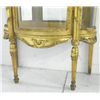 Image 4 : 19th c. gilt demilune curio cabinet