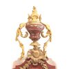 Image 2 : Rouge marble & bronze ormolu clock