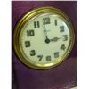 Image 3 : Purple enamel & sterling 8 day clock