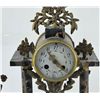 Image 2 : 3 piece bronze & marble clock set