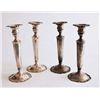Image 1 : Set of 4 sterling silver candlesticks "M"