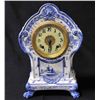 Image 1 : Porcelain Smyrna Delft 8 day strike clock