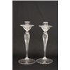 Image 1 : Set of 4 glass candlesticks
