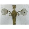 Image 3 : 19th c. bronze 2 arm sconce with "Rams Head"