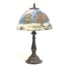 Image 1 : Reverse painting on glass lampshade