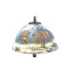 Image 2 : Reverse painting on glass lampshade