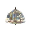 Image 3 : Reverse painting on glass lampshade