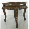 Image 2 : 18th c. Chinese taboret table with bone inlay