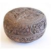 Image 1 : Carved round cinnabar box