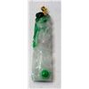 Image 1 : Chinese jadeite pendant with 18kt mounting