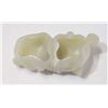 Image 2 : 19th c. double Lotus carved jade waterwasher