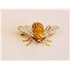 Image 1 : Yellow sapphire Bee pin