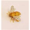 Image 2 : Yellow sapphire Bee pin