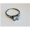 Image 4 : Platinum & diamond ring approx. 1 carat