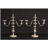 Image 1 : Pair silver plated candelabrum with snuffers