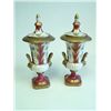Image 1 : Pair Italian porcelain covered urns with handles