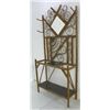 Image 2 : Bamboo Victorian hall stand with mirror