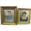 Image 1 : 2 pastels in gilt frames "Ladies"