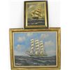 Image 1 : Lot of 2 paintings on board signed A. Gabeli