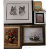 Image 2 : Lot of 9 paintings