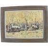 Image 1 : Oil painting "Village Scene" signed  F. Rontini