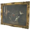 Image 1 : 19th c. painting "Man & Woman Interior Scene"
