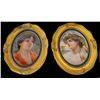 Image 1 : Pair 19th c. portrait plaques signed Ed. Scher