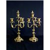 Image 1 : Pair bronze 4 arm candelabrum