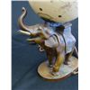 Image 4 : Cold patinated white metal "Elephant" lamp