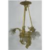 Image 1 : Foyer chandelier with ram heads