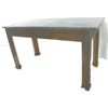Image 2 : Mahogany green marble top console table
