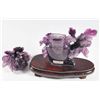 Image 5 : Amethyst quartz vase & amethyst geode
