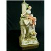 Image 1 : Double figural porcelain lamp