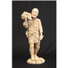 Image 1 : Artist signed carved bone "Fruit Seller"