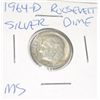 Image 1 : 1964-D ROOSEVELT SILVER DIME *RARE MS HIGH GRADE*!!