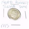 Image 1 : 1964-D ROOSEVELT SILVER DIME *RARE MS HIGH GRADE*!!